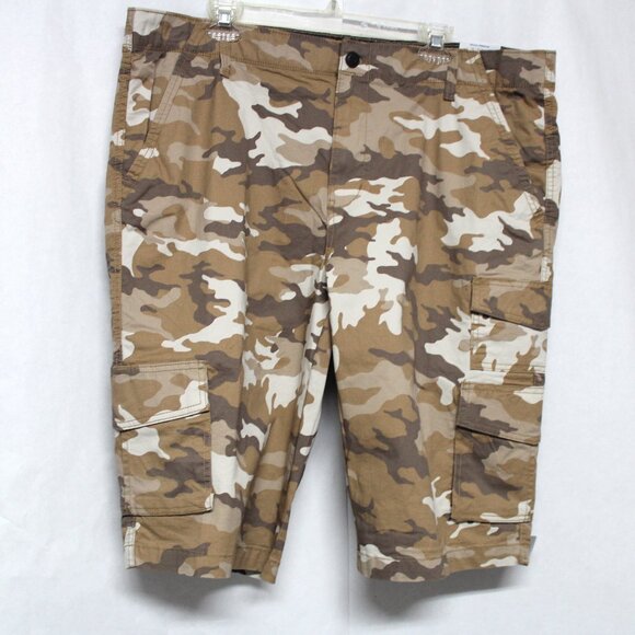 NWT George Men’s Desert Camo Below the Knee Messenger Or Cargo Style Shorts - Picture 5 of 13
